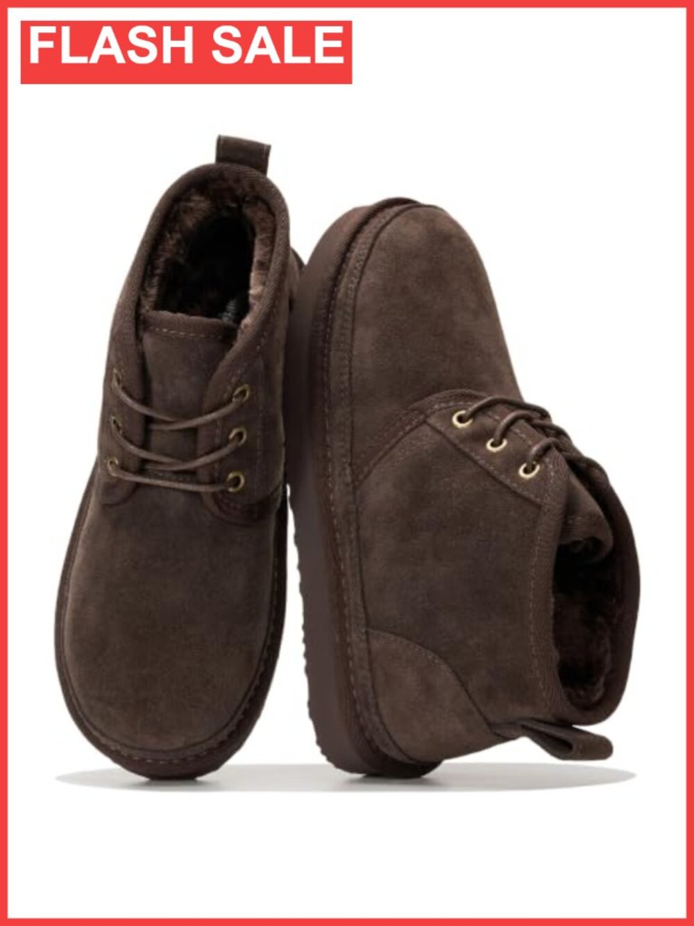 Genuine Leather Ankle Boots with Memory Foam & Fur Lining
